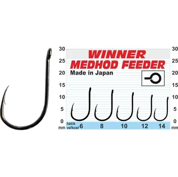 Rybářský háček Háček - Profi Method Feeder MF X4 / 10ks vel. 12