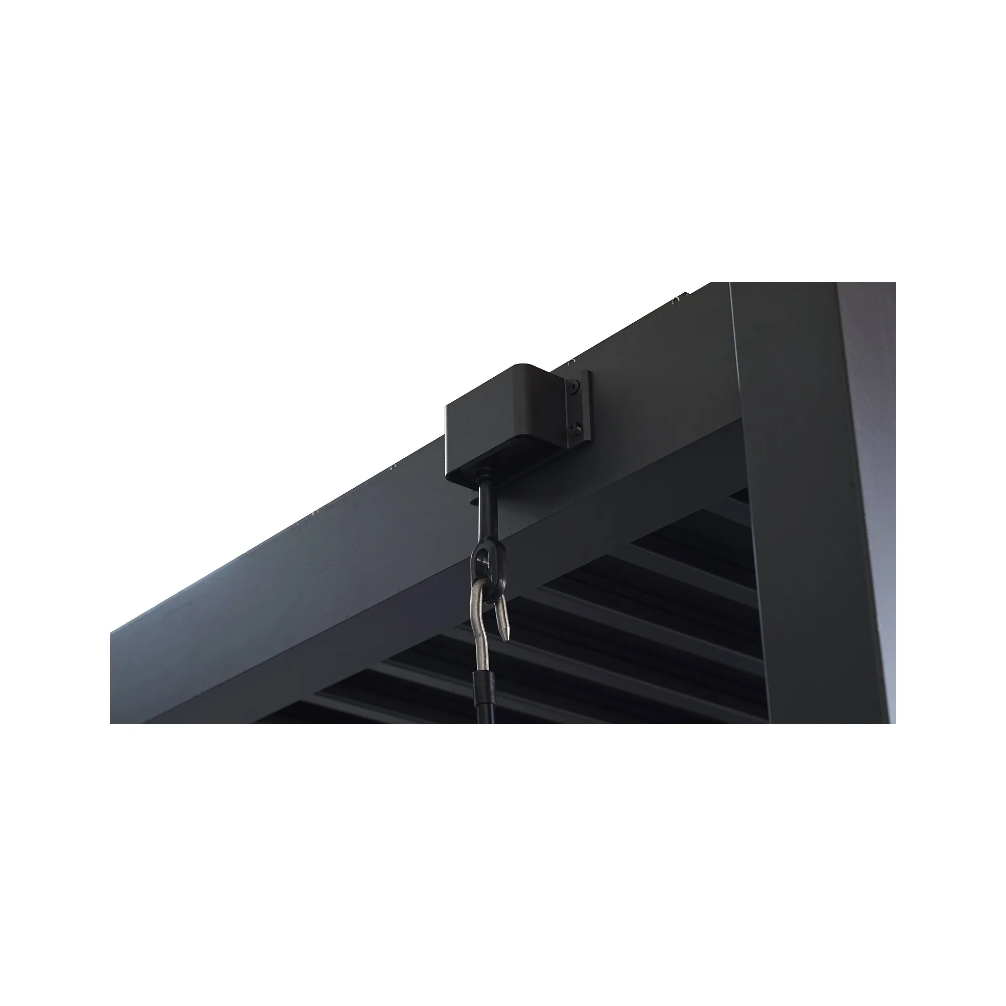 Fotografie 9 - Pergola Lanit Plast Bioclimatic 33 Premium 2,88 x 2,88 x 2,53 m antracit