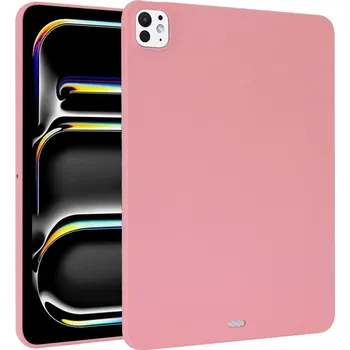 Pouzdro na tablet VSECHNONAMOBIL 77022 RUBBER Ochranný kryt pro Apple iPad Pro 11 2024 / M5 2025 světle růžový