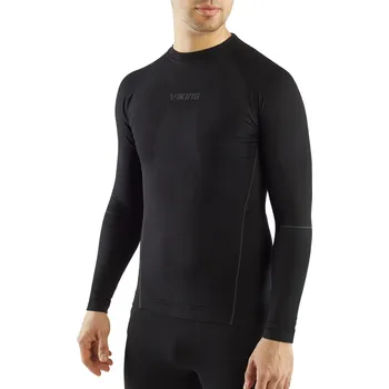 Pánské termotriko s dlouhým rukávem VIKING Eiger černá Velikost: S