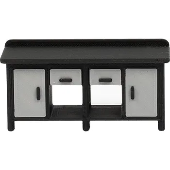 Psací stůl Pracovní stůl barevný II. Šedá 1:72