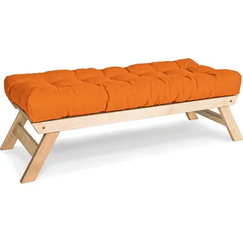 Zahradní lavice Lavice BREEZIO 02 140 cm z masivu/oranžová