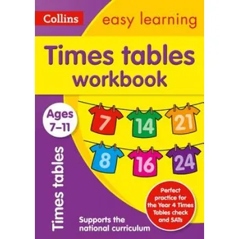 Cizojazyčná kniha Times Tables Workbook Ages 7-11 – Simon Greaves (EN)