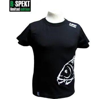 Rybářské oblečení R-SPEKT Dětské tričko Carper Kids černé-VELIKOST 3/4 yrs