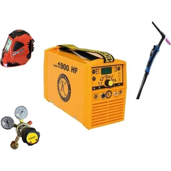 Svářečka Gama 1900L HF Puls Varianta: SET 3: svářečka s výbavou v popisu stroje + kukla profi + RV Argon + hořák TIG 4 metry 2610