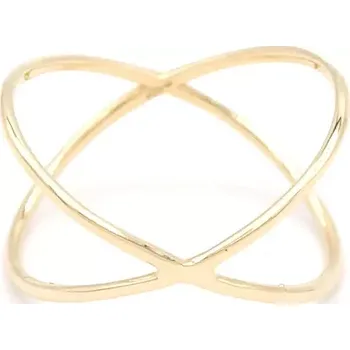 Prsten Zlatý prsten jemné propojené kroužky 1,06g