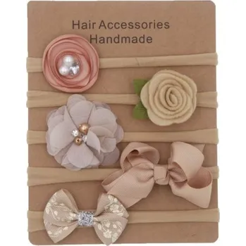 Prosperk Čelenky na focení miminek 5ks krémové S3065