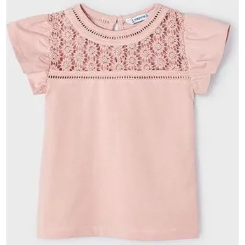 Dívčí tričko dětské tričko s krajkou Mayoral 3078-44 velikost 104