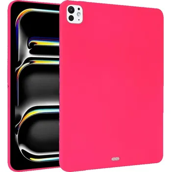 Pouzdro na tablet VSECHNONAMOBIL 77023 RUBBER Ochranný kryt pro Apple iPad Pro 11 2024 / M5 2025 tmavě růžový