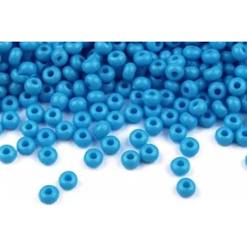 Dětské navlékací korálky Rokajl Preciosa 10/0 - 2,3 mm modrá blankytná 20g