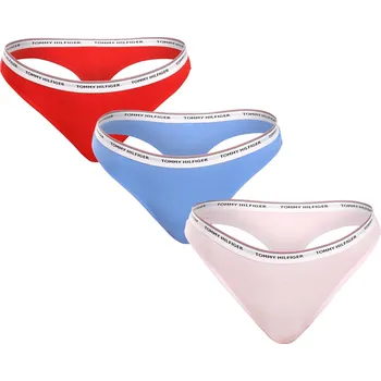 Kalhotky 3PACK dámská tanga Tommy Hilfiger nadrozměr vícebarevná (UW0UW04894 0WR) 3XL UW0UW04894 0WR extrasize Možnost vrácení zboží ZDARMA do 120 dnů!