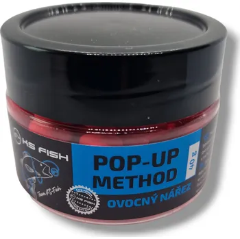 Boilies KS Fish Boilie Pop-up method 40g 10mm Ovocný nářez