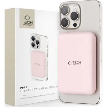 Powerbanka TECH-PROTECT PB10 LIFEMAG MAGSAFE POWER BANK 5000MAH PINK