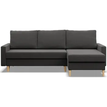 Sedací souprava Rohová rozkládací sedací souprava ETNA - model 2 Pravá Šedá