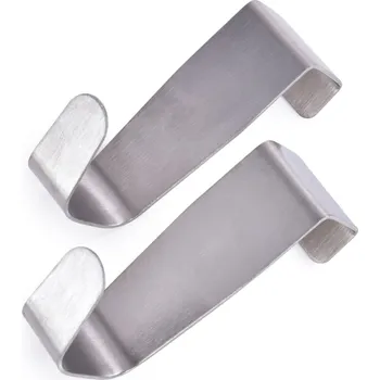 Věšák GoEco® | 2 ks nerezové závěsné háčky na dveře a dvířka nábytku Dedra