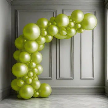 Balónek Světlá zelená apple balónková girlanda rustikální Balonky.cz b83064