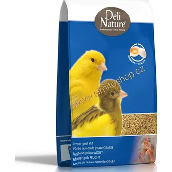 Krmivo pro ptáka Deli Nature Eggfood yellow MOIST (Vaječná směs vlhká s medem pro kanáry)