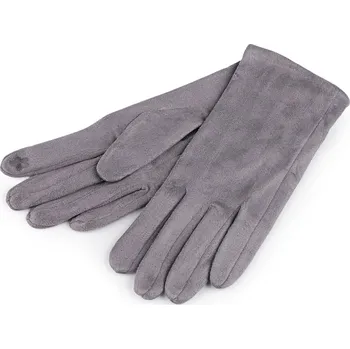 Rukavice Dámské rukavice přechodní, dotykové, barva 5 šedá světlá