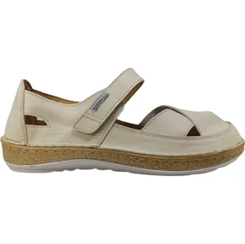 Dámská zdravotní obuv 4003/I. - 01 dámská kožená zdravotní obuv/balerína v přírodní barvě 38