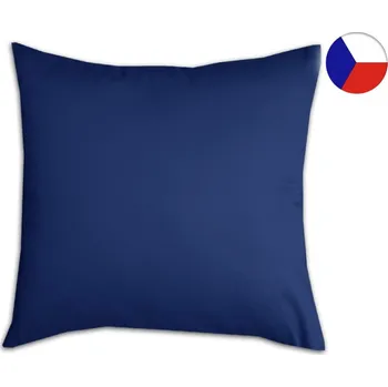 Dekorativní polštářek Saténový dekorační polštářek 50x50 Tmavě modrý