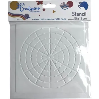 Creatissimo - plastová Šablona pro mandalu 15cm