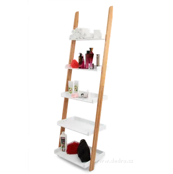 regál GoEco® | 178 cm | bambusový opěrný regál s 5 policemi Dedra