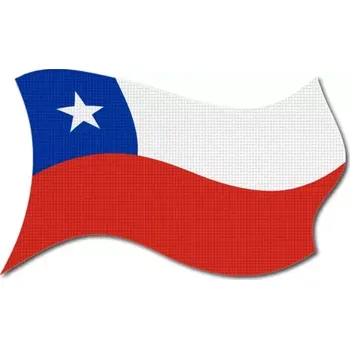 Vlajka Pelisport Chilská vlajka vlající tištěná