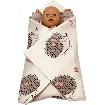 Doplněk pro panenku SDS Rychlozavinovačka pro panenky Ježeček Bavlna, výplň: Polyester, 1x 60x60 cm