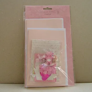 Set blahopřání s doplňky růžový