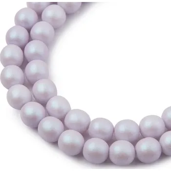 Dětské navlékací korálky Manumi České mačkané korálky Manumi 8 mm pearl violet