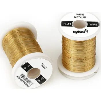 Sybai FLAT Colour Wire Medium Wide Gold