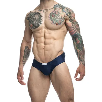 Slipy Justin+Simon Pánské Cheek Bikiny Navy S + Doprava zdarma