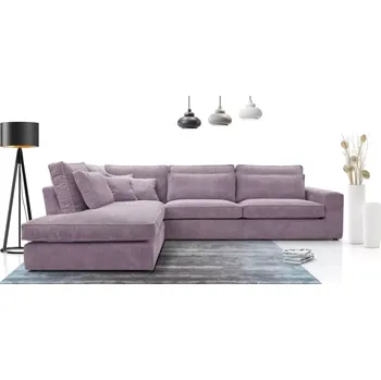 Sedací souprava Rohová sedací souprava LINCOLN, levá, fialová (Lincoln 63)
