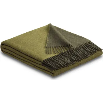 deka Biederlack Olivově zelený kašmírový pléd 130 x 170 cm