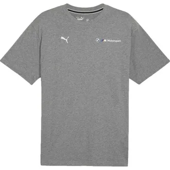 Pánská móda Pánské triko Puma BMW M MOTORSPORT ESSENTIALS+ LOGO TEE XL Šedá, Bílá