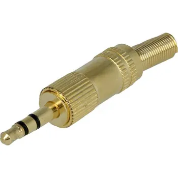 Audio kabel Konektor JACK 3,5mm vidlice stereo zlato