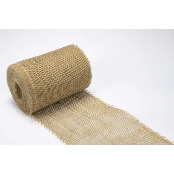 Stuha Jutová tkanina přírodní, šíře 15cm