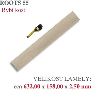 vinylová podlaha Vinylová podlaha MODULEO ROOTS 55 Glyde Oak 22246 Varianta: FIX 55 - Rybí kost (lepená)