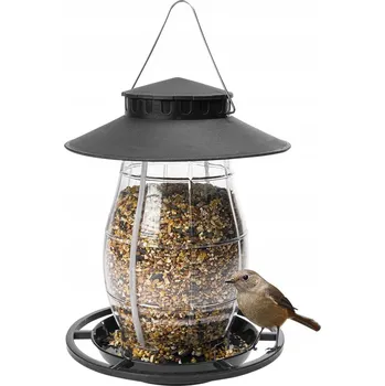 Pro ptáka Krmítko pro ptáky - plastové, černé 21x21x27cm