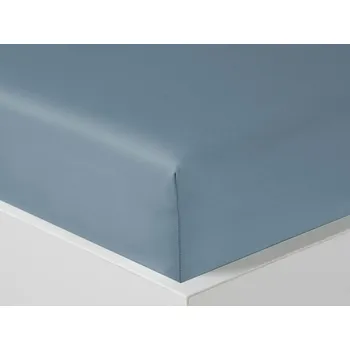 Prostěradlo Luxusní saténové prostěradlo 90x200 GRACE Peonia tmavá modrošedá