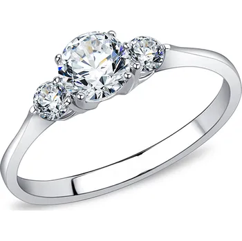 Šperk Prosperk Prsten ocelový se třemi krystaly Velikost prstenů: 6 (EU: 51-53) 23838/6 -