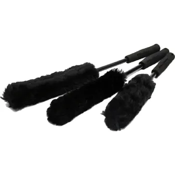 Kosmetický štětec TONYIN Wheel Woolies Brush Set 3 ks (Sada vlněných kartáčů na alu disky)