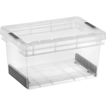 Úložný box Tontarelli Úložný box EVOLUTION s víkem -15 l transp/grafit 8034325AK5 8034325AK5