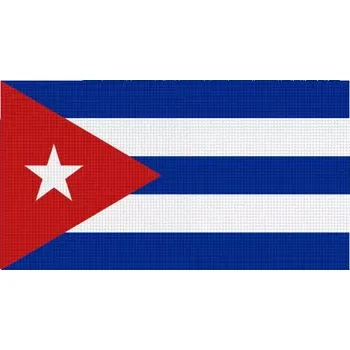 Vlajka Pelisport Kubánská vlajka tištěná 7,5 x 4 cm