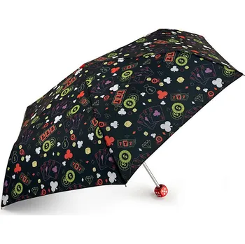 Deštník Fulton dámský skládací deštník Curio 2 UV TRIPPY CASINO L926