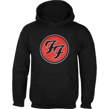 Pánské oblečení mikina s kapucí pánské Foo Fighters - FF Logo - ROCK OFF - FOOHD04MB - M