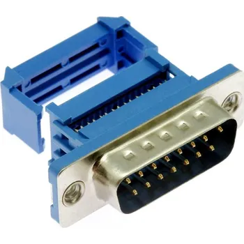 Connfly Konektor CANON, samořezný, 15 pinů, vidlice, na kabel, přímá