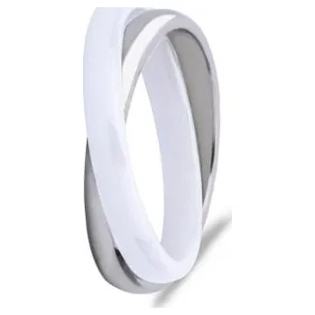 Prsten Prosperk Prsten keramický a ocelový dvojitý Velikost prstenů: 9 (EU: 59-61) 21114/9 -