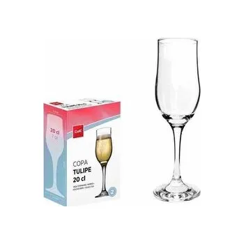 Sklenice SADA SKLENIC NA ŠAMPAŇSKÉ TULIPE 200 ML, 2KS, SKLO