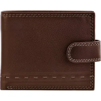 Peněženka Giglio leather Kožená pánská peněženka ART-145 hnědá
